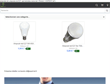 Tablet Screenshot of ampoules-led-discount.com